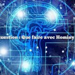 Question : Que faire avec Hominy ?
